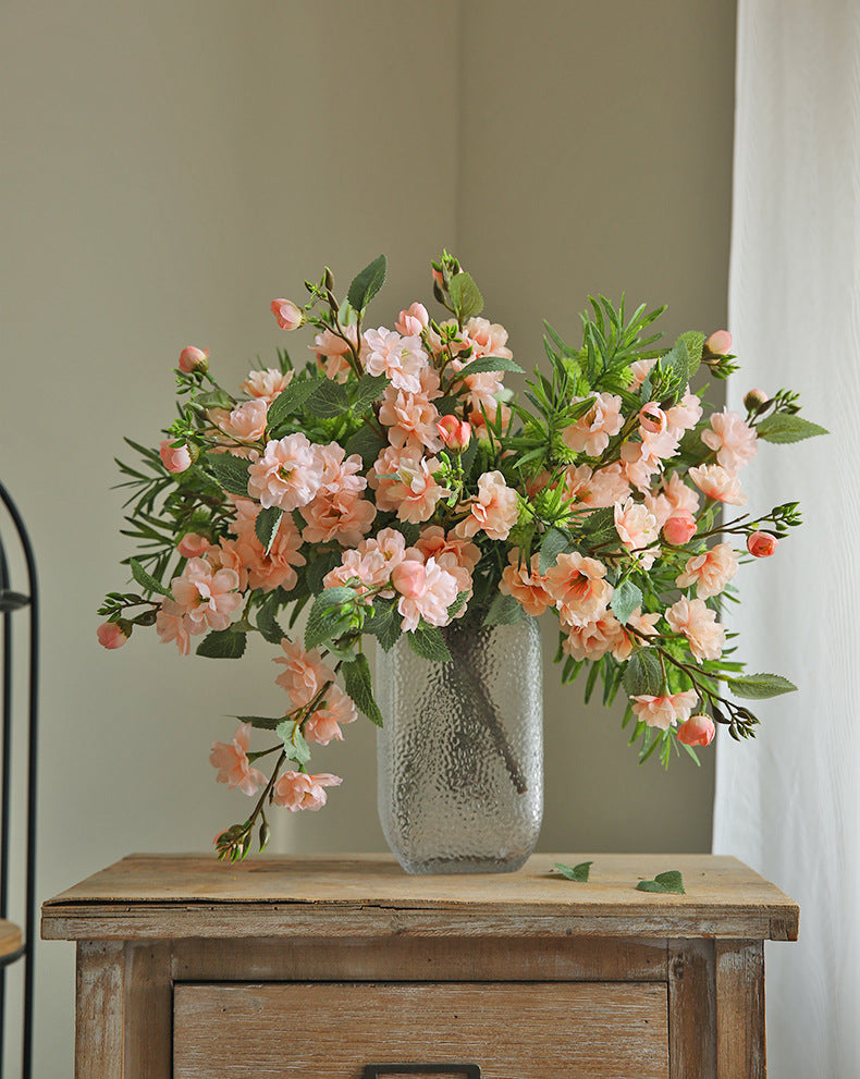 Künstliche Kamelienblüten aus Seide, 45 cm, realistische Blumen für Hochzeit, Dekoration, Floristik, 4 Farben