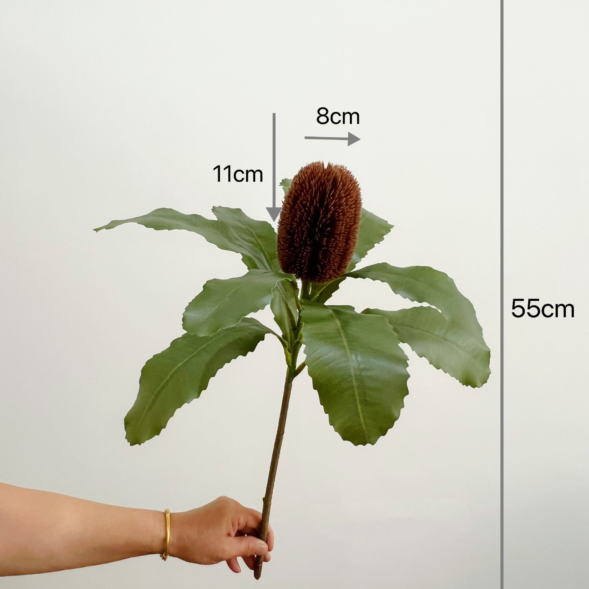 Künstliche Blumen, 55 cm Kunststoff Imperiale Blume, Realistische Nachbildung für Hochzeiten, Dekoration, Floristik, Innenbereich