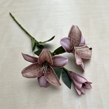 Künstliche Seidenlilie 75 cm, realistische Nachbildung, Hochzeitsdekoration, Wohnaccessoire, für Floristen & Eventplaner