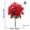 Künstliche Weihnachtsstern-Pflanze, 90 cm hoch, 48 Blüten, Real-Touch Kunststoff, für Festdekoration, Hochzeit, Event, Büro, Zuhause