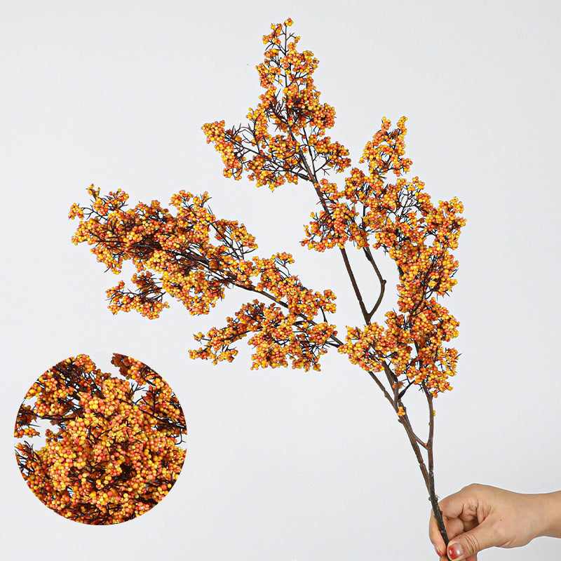 Künstliche Fruchtzweige aus Schaumstoff, 88 cm, Realistische Deko-Früchte, Grünpflanzen für Hochzeit, Dekoration, Büro, Zuhause