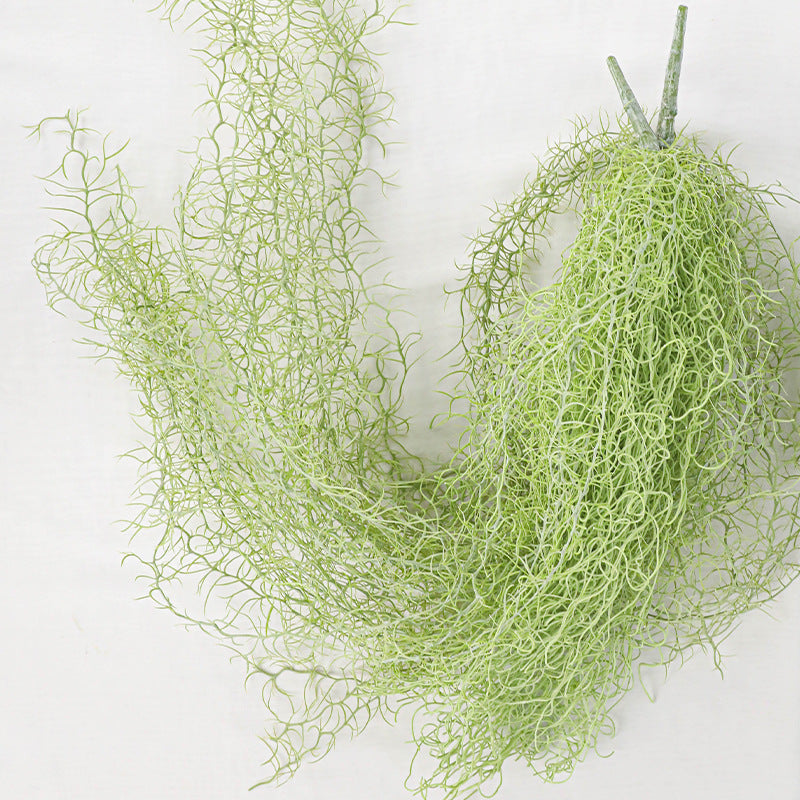 Künstliche Rankpflanze Old Man's Beard (Liebesperlen), 90 cm lang, 2 Stiele, aus Kunststoff, realistisch für Hochzeit, Schaufenster, Innenraum-Dekoration