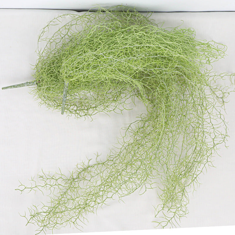Künstliche Rankpflanze Old Man's Beard (Liebesperlen), 90 cm lang, 2 Stiele, aus Kunststoff, realistisch für Hochzeit, Schaufenster, Innenraum-Dekoration