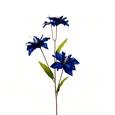 Künstliche Lilien, 3 Blüten, 85 cm, Real-Touch, für Hochzeiten, Dekoration, Hotel, Beerdigung, langlebig, pflegeleicht