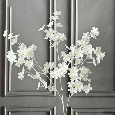 Künstliche Apfelblüten, 110 cm lang, Real-Touch, Rosa, für Hochzeiten, Wohnzimmer-Deko, Grabschmuck, gewerbliche Nutzung