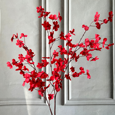 Künstliche Apfelblüten, 110 cm lang, Real-Touch, Rosa, für Hochzeiten, Wohnzimmer-Deko, Grabschmuck, gewerbliche Nutzung