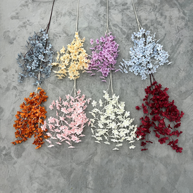 Künstliche Apfelblüten, 110 cm lang, Real-Touch, Rosa, für Hochzeiten, Wohnzimmer-Deko, Grabschmuck, gewerbliche Nutzung