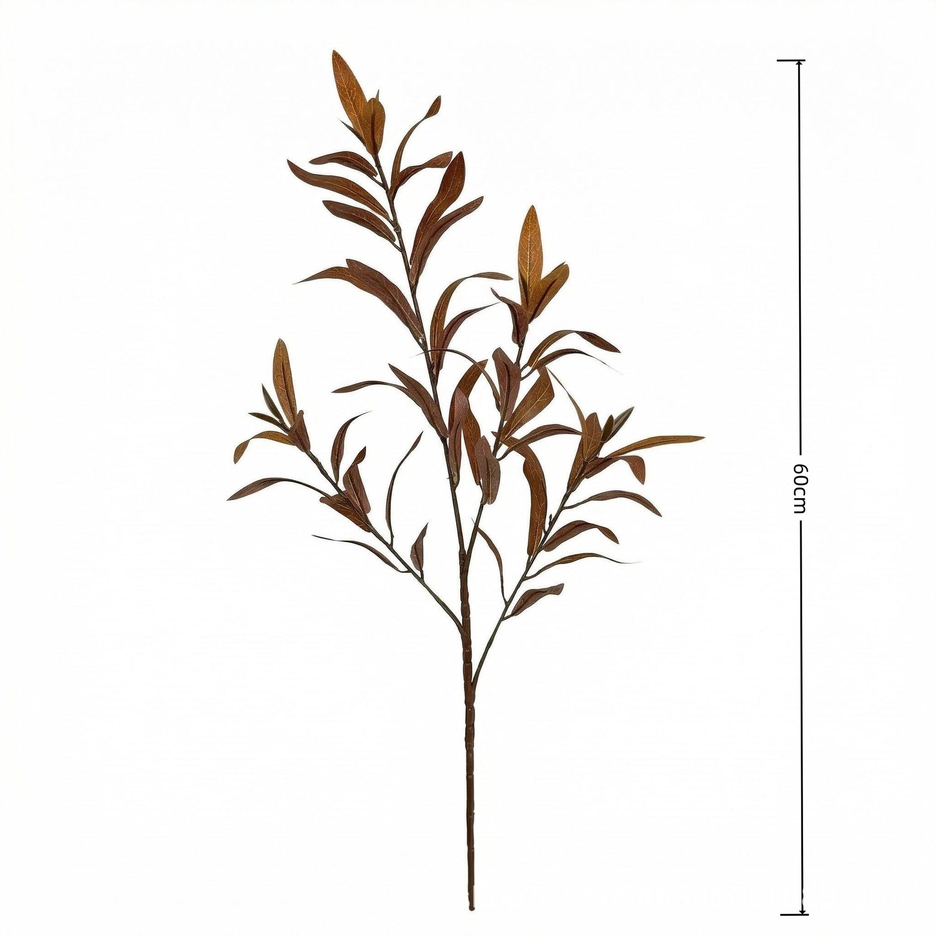 Künstliche Olivenzweig 60cm, hochrealistisch aus Kunststoff, moderner Landhausstil für Hochzeiten, Dekoration, Floristik, Innenraumgestaltung