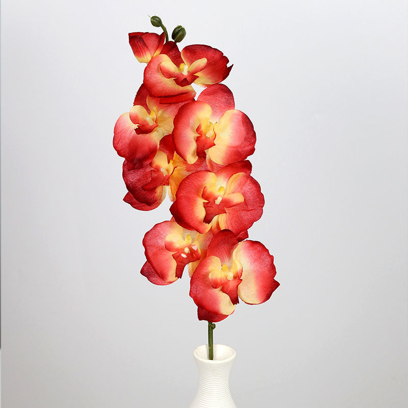Künstliche Phalaenopsis-Orchidee, 68 cm, 8 Blüten, Seide, realistisch für Hochzeit, Hotel, Wohnkultur, ganzjährige Dekoration
