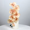 Künstliche Phalaenopsis-Orchidee, 68 cm, 8 Blüten, Seide, realistisch für Hochzeit, Hotel, Wohnkultur, ganzjährige Dekoration