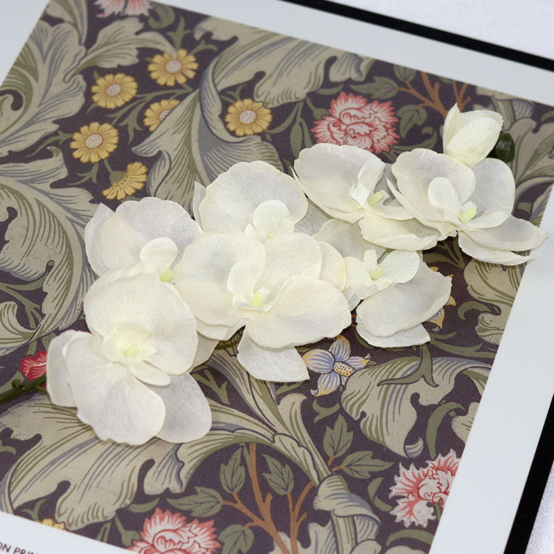 Künstliche Phalaenopsis-Orchidee, 68 cm, 8 Blüten, Seide, realistisch für Hochzeit, Hotel, Wohnkultur, ganzjährige Dekoration
