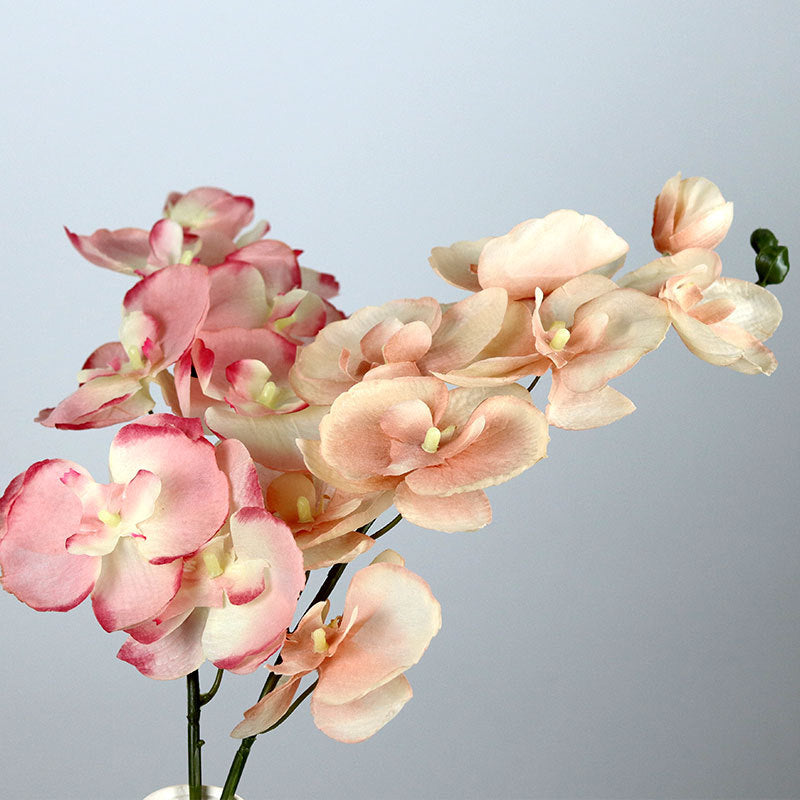 Künstliche Phalaenopsis-Orchidee, 68 cm, 8 Blüten, Seide, realistisch für Hochzeit, Hotel, Wohnkultur, ganzjährige Dekoration