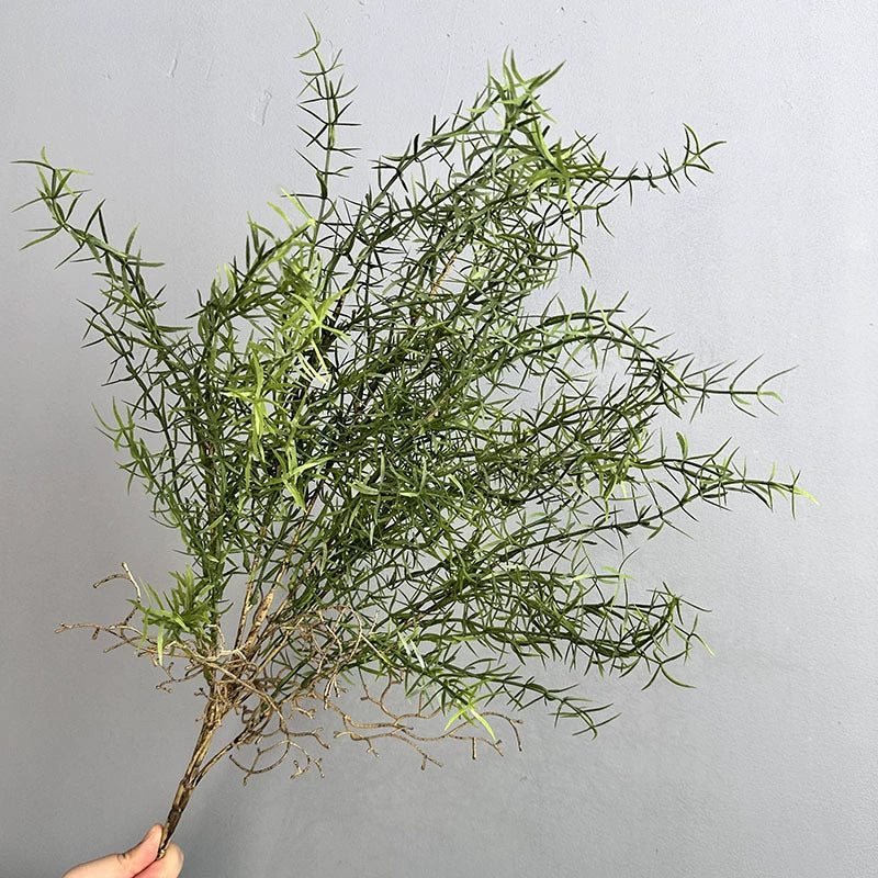 Künstliche Asparagus-Spargelpflanze mit Löwenmäulchen, 67 cm, Real-Touch, grün & hellgrün, für Vasen, Home Decor, Hochzeiten, Cottagecore