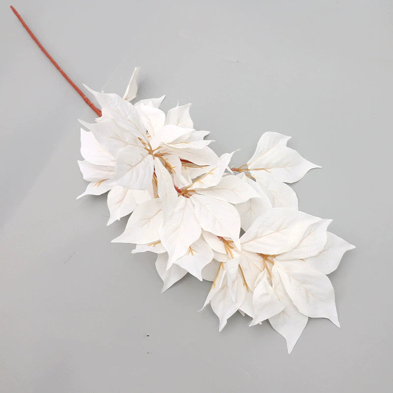 Künstliche Haselnusszweige 80 cm, Seidenblätter in 6 Farben, realistische Dekoration für Hochzeit, Shop, Grabgestaltung, Innenraumgrün