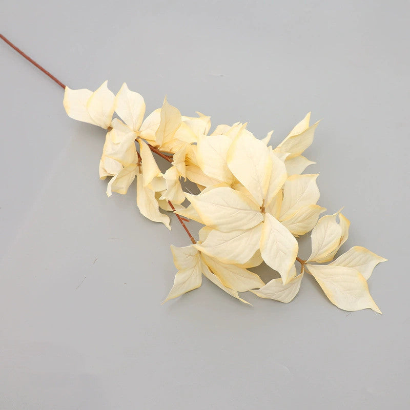 Künstliche Haselnusszweige 80 cm, Seidenblätter in 6 Farben, realistische Dekoration für Hochzeit, Shop, Grabgestaltung, Innenraumgrün