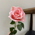 Real-Touch Kunstrose (Carola), 66 cm lang, 10 cm Blütendurchmesser - Hochwertige künstliche Rose für Hochzeitsdeko, Haushalt, Einzelhandel und Großhandel