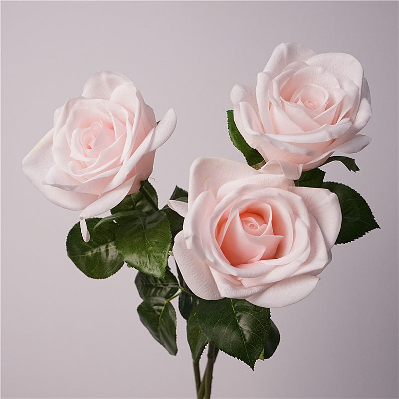 Real-Touch Kunstrose (Carola), 66 cm lang, 10 cm Blütendurchmesser - Hochwertige künstliche Rose für Hochzeitsdeko, Haushalt, Einzelhandel und Großhandel