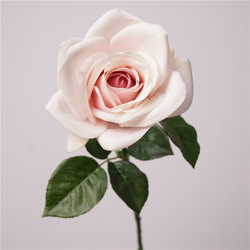 Real-Touch Kunstrose (Carola), 66 cm lang, 10 cm Blütendurchmesser - Hochwertige künstliche Rose für Hochzeitsdeko, Haushalt, Einzelhandel und Großhandel