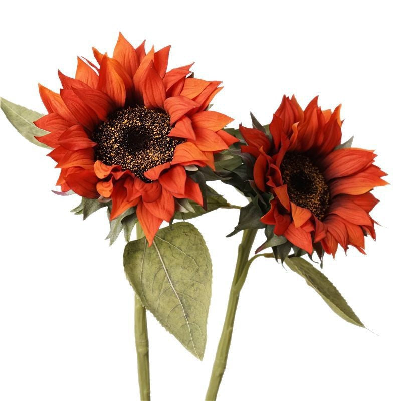 Realistische Sonnenblume, 70 cm hoch, 15 cm Blütendurchmesser, aus hochwertigem Kunststoff, für Zuhause, Hochzeiten und Geschäftsräume