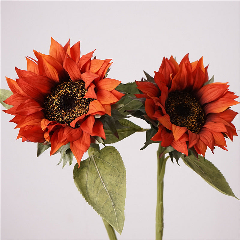 Realistische Sonnenblume, 70 cm hoch, 15 cm Blütendurchmesser, aus hochwertigem Kunststoff, für Zuhause, Hochzeiten und Geschäftsräume