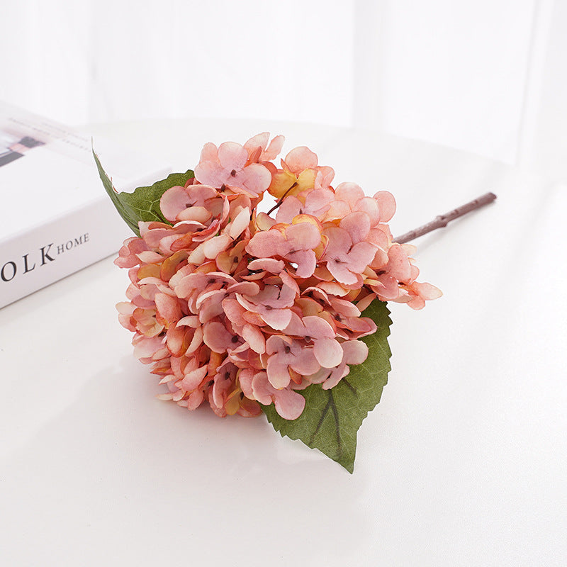 Künstliche Hortensie (33 cm) aus Seide, retro Farben, für Hochzeitsdeko, Wohnaccessoires, Hotel- & Gewerbedekoration