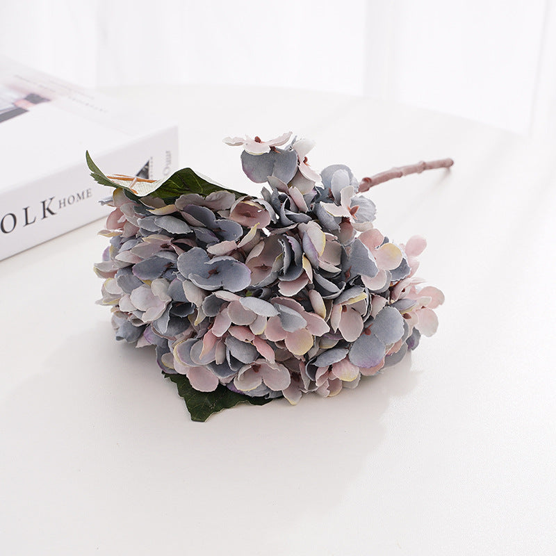 Künstliche Hortensie (33 cm) aus Seide, retro Farben, für Hochzeitsdeko, Wohnaccessoires, Hotel- & Gewerbedekoration