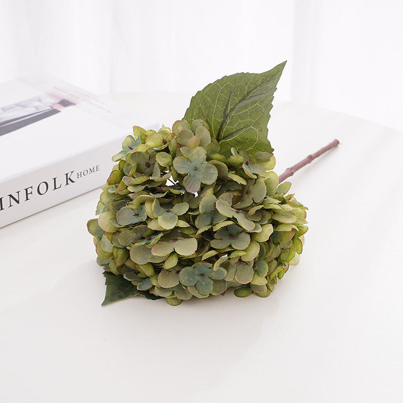 Künstliche Hortensie (33 cm) aus Seide, retro Farben, für Hochzeitsdeko, Wohnaccessoires, Hotel- & Gewerbedekoration
