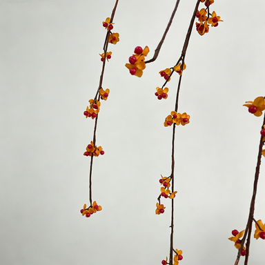 Künstliche Celastrus scandens, 179 cm, Retro-Herbstfarbe, Kunststoff, für Hotels, Events, Wohnkultur