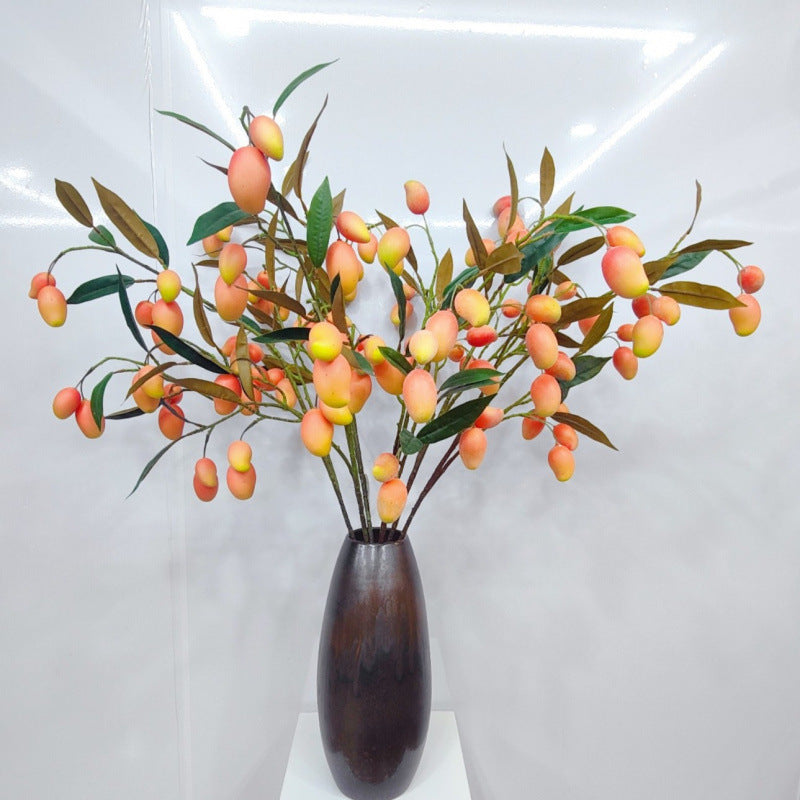 Realistische Kunstmango, 100 cm, Mixed Material, Dekoration für Zuhause, Hochzeiten, Fotografie