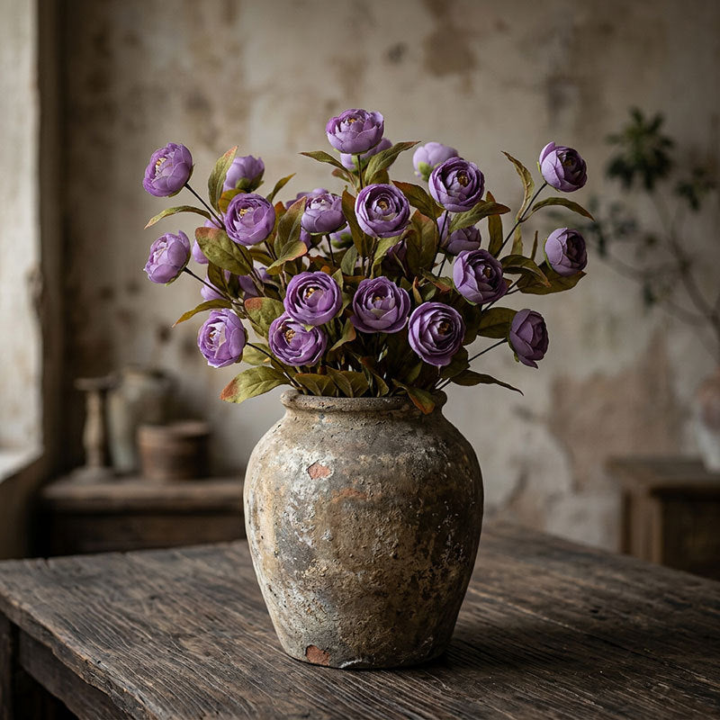 Künstliche Seidenrose 60 cm, realistische Dekoration für Hochzeit, Trauerfeier, Shop-Deko, Innenraum, ohne Vase