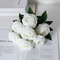Künstliche Pfingstrosen (7 Stück), 49 cm lang,  Material, für Hochzeiten, Home Decor und Einzelhandel, Blütendurchmesser 9 cm