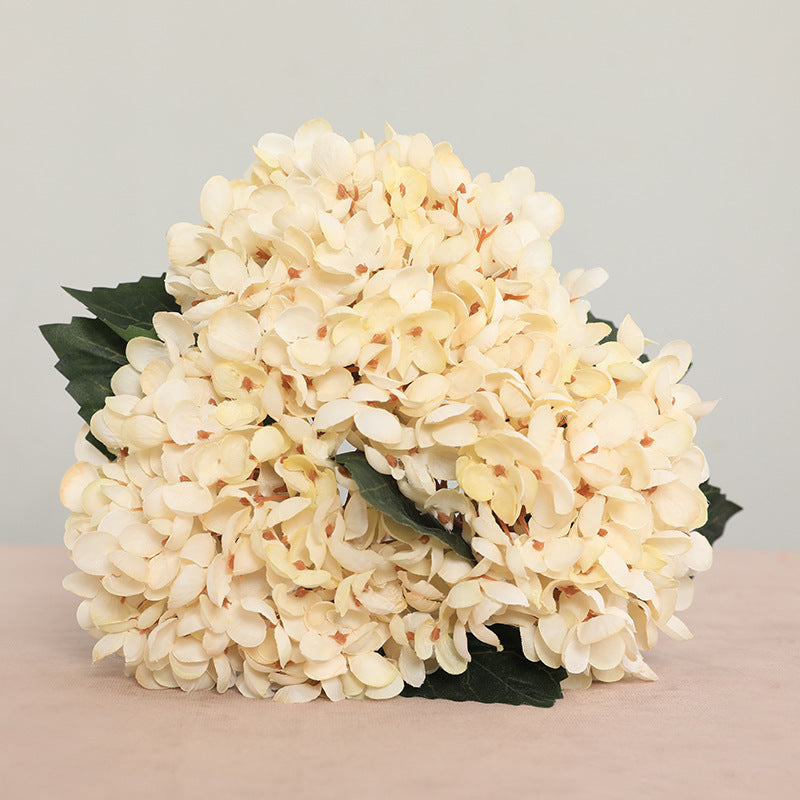 3x künstliche Hortensie Stiele aus Seide, 33 cm, realistisch, für Hochzeit, Dekoration, Shop, Büros, ganzjährig, beugbar