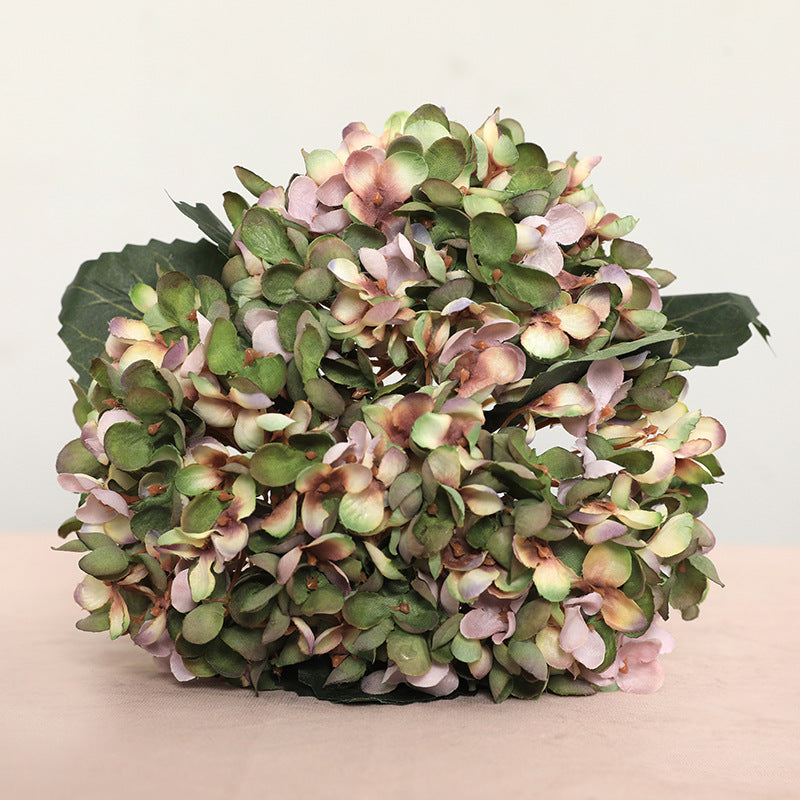 3x künstliche Hortensie Stiele aus Seide, 33 cm, realistisch, für Hochzeit, Dekoration, Shop, Büros, ganzjährig, beugbar