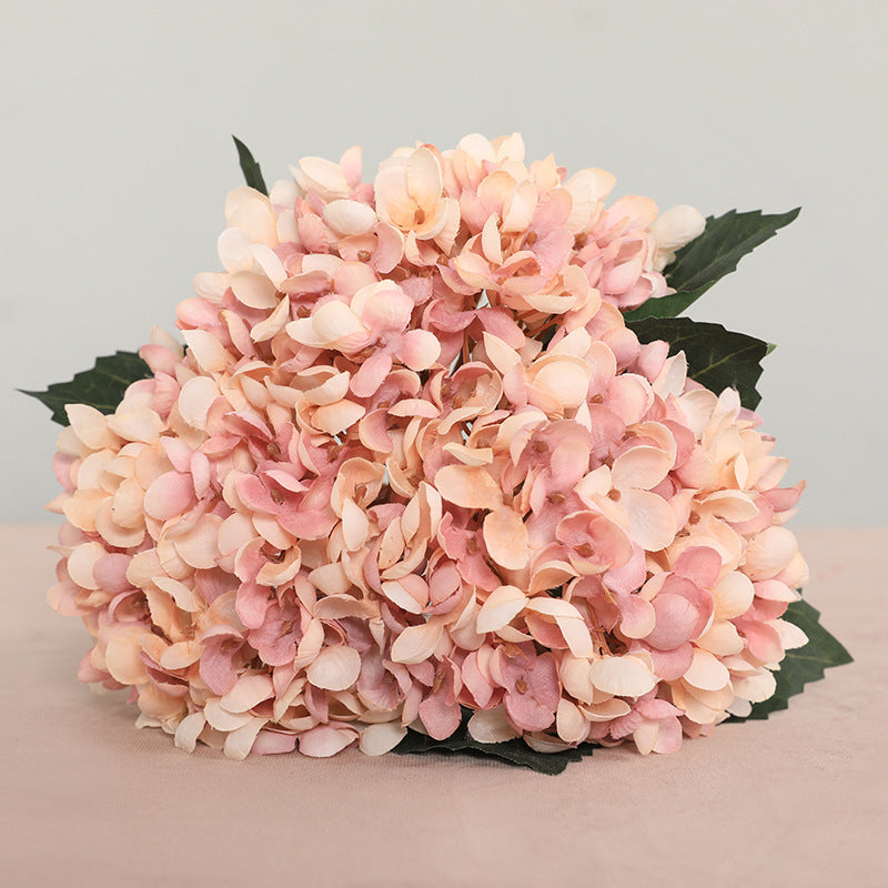3x künstliche Hortensie Stiele aus Seide, 33 cm, realistisch, für Hochzeit, Dekoration, Shop, Büros, ganzjährig, beugbar