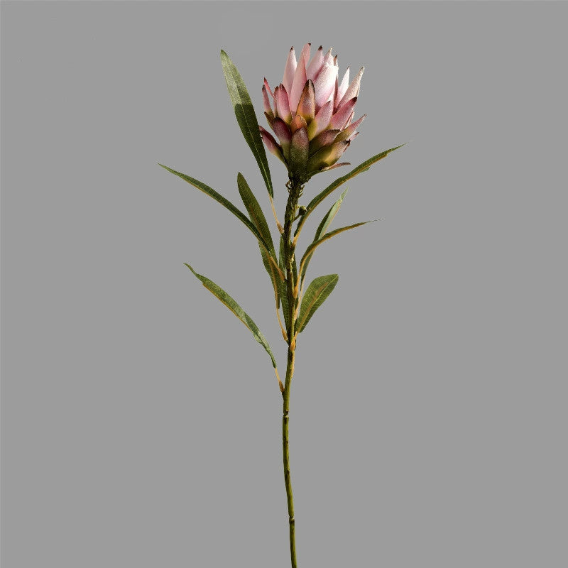 Künstliche Protea Blüte (Königsprotea) in Herbsttönen, 63 cm Länge, Real-Touch Seide, für Vasen, Hochzeitsdekoration, Wohnaccessoires