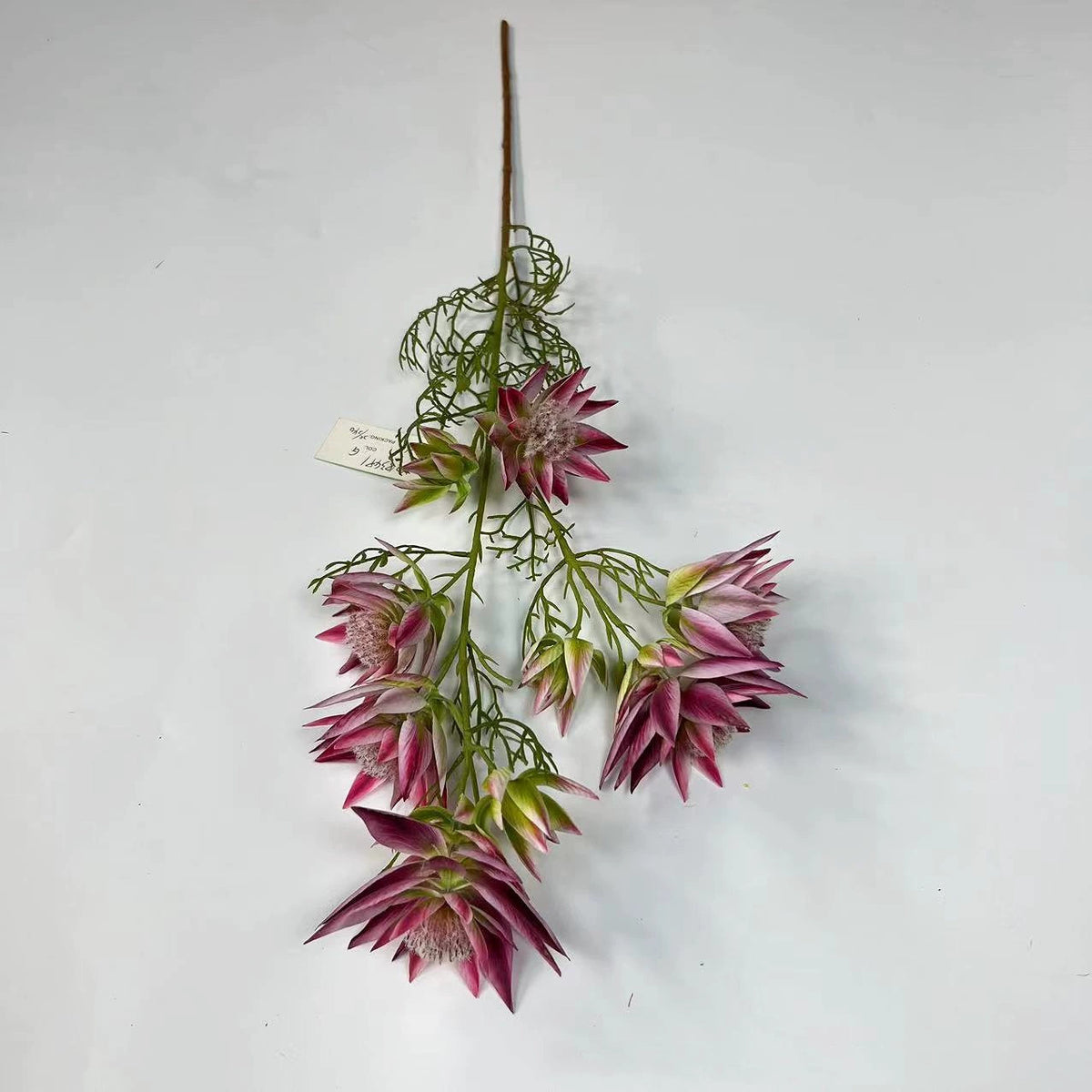 Künstliche Schneelilien, 69 cm, 6 Blütenköpfe, modern, für Hochzeit, Dekoration, Innenraum, realistisch, Kunstseide, vielseitig