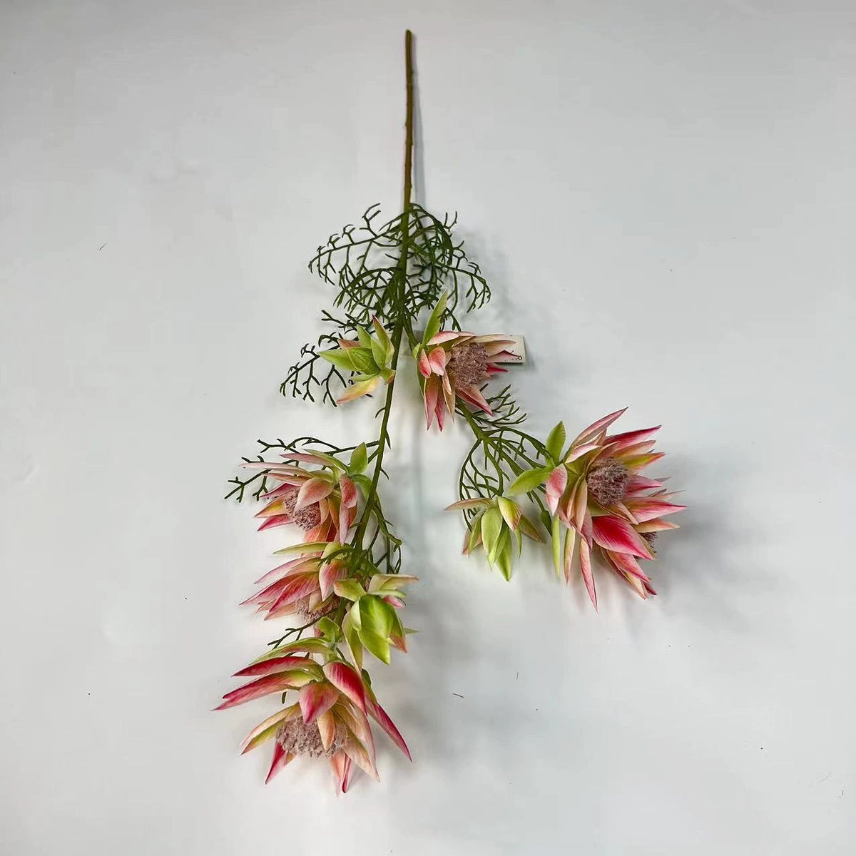 Künstliche Schneelilien, 69 cm, 6 Blütenköpfe, modern, für Hochzeit, Dekoration, Innenraum, realistisch, Kunstseide, vielseitig