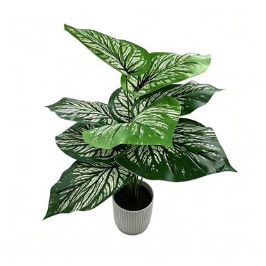 Künstliche Palme, 50 cm, Seidenmaterial, realistisches Grün, für Wohnzimmer, Balkon, Hochzeitsdekoration