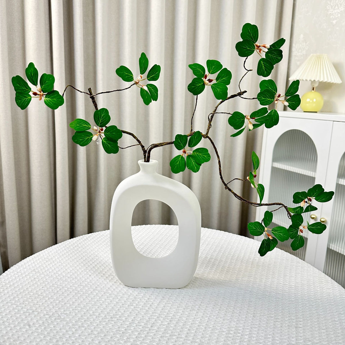 Künstliche Alocasia Pflanze 60 cm, Real-Touch Blätter, biegsame Stiele, für Vasen, Wohnraumdekoration, Hochzeiten, Büros, kommerzielle Räume