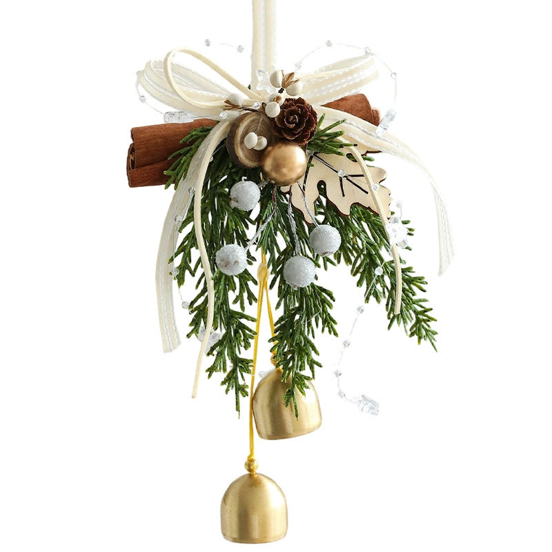 Weihnachtsschmuck Türdekoration Glockenanhänger für Baum, Fenster und Wanddekoration, 9 Stile, 30 cm, Kunststoff, realistische Optik für Festdekoration, Einzelhandel und Großhandel