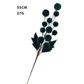 12 Weihnachtskugeln aus Samt für DIY-Dekoration, 55 cm Höhe, 9 Designs, Hotel- & Wohnaccessoires, Hochzeitsdekoration, Ladendekoration