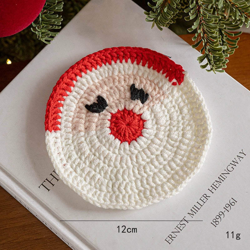 Weihnachtsdeko, 6 Stück, Handgefertigte Woll-Filz-Geschenke, Ø 11-13 cm, Weihnachtsgeschenk, Tischdeko, Hochzeit, Café