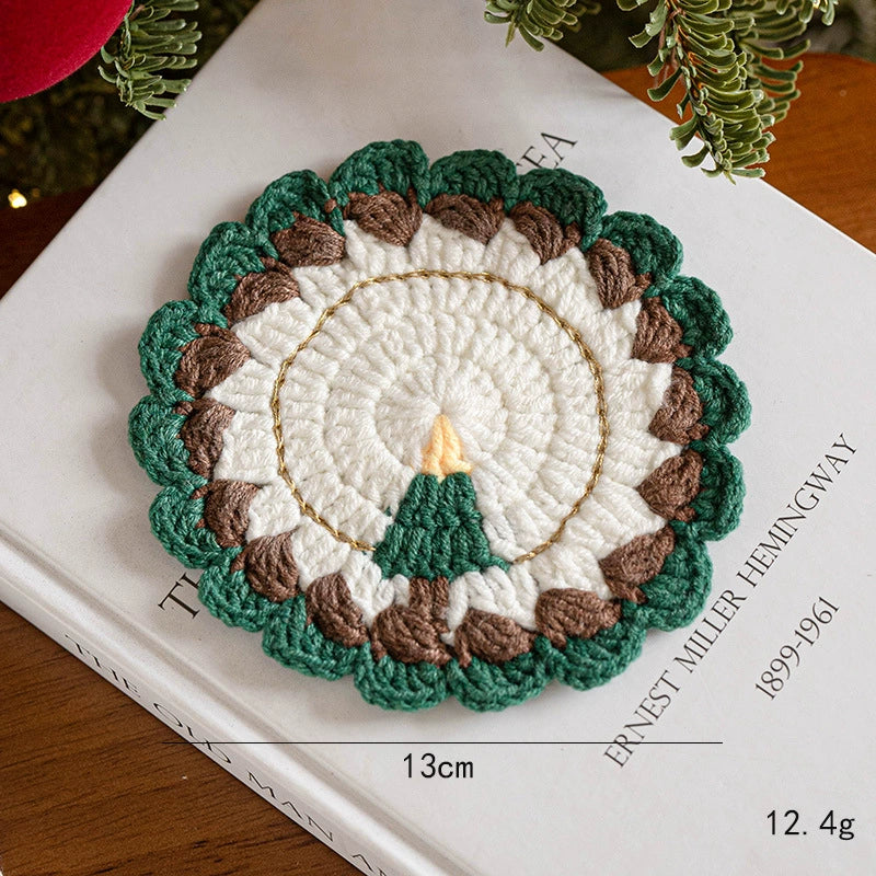Weihnachtsdeko, 6 Stück, Handgefertigte Woll-Filz-Geschenke, Ø 11-13 cm, Weihnachtsgeschenk, Tischdeko, Hochzeit, Café
