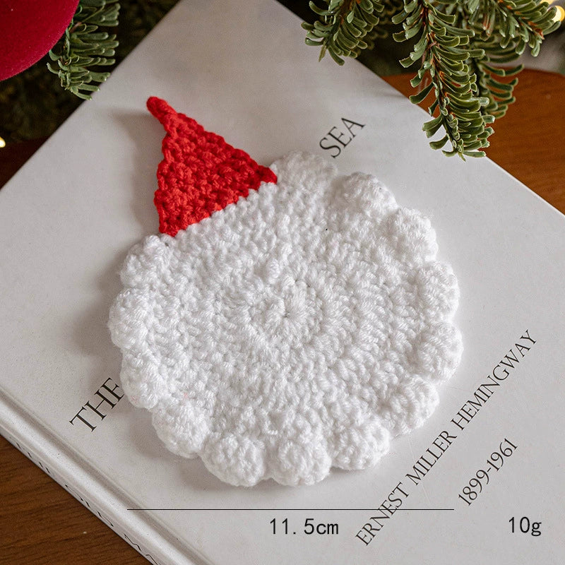 Weihnachtsdeko, 6 Stück, Handgefertigte Woll-Filz-Geschenke, Ø 11-13 cm, Weihnachtsgeschenk, Tischdeko, Hochzeit, Café