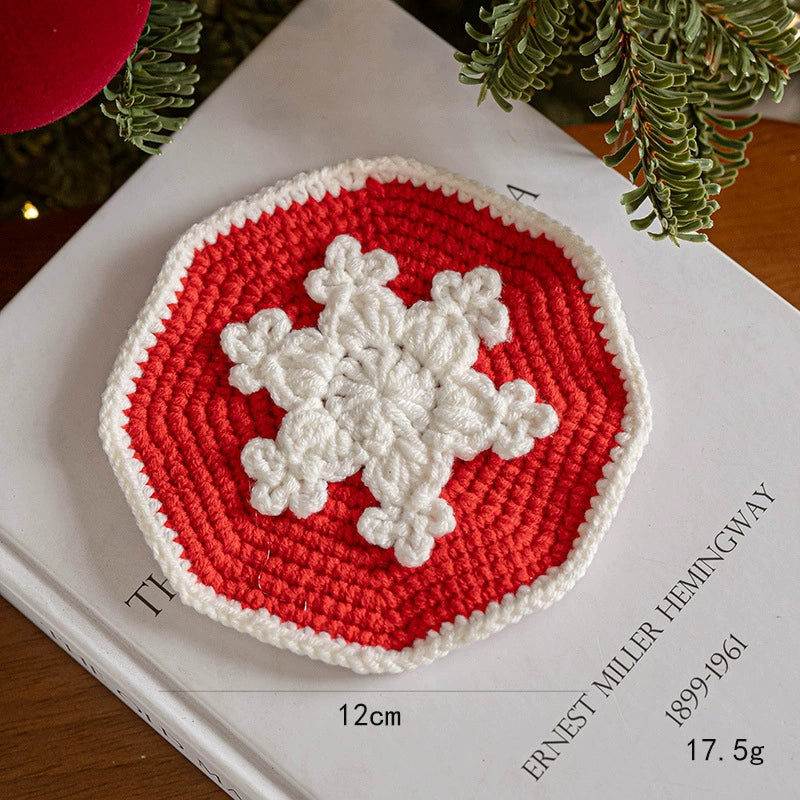 Weihnachtsdeko, 6 Stück, Handgefertigte Woll-Filz-Geschenke, Ø 11-13 cm, Weihnachtsgeschenk, Tischdeko, Hochzeit, Café