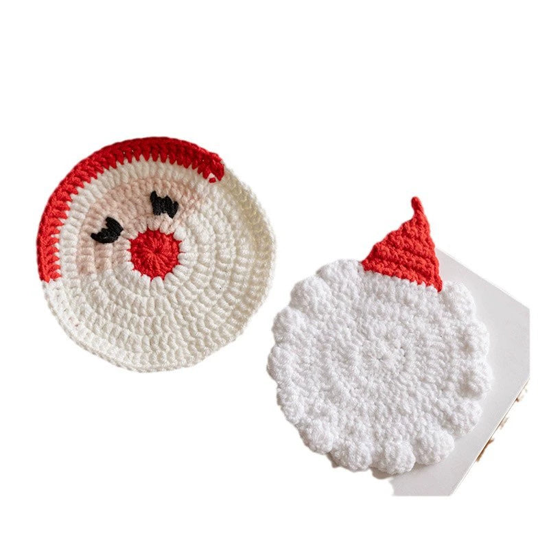 Weihnachtsdeko, 6 Stück, Handgefertigte Woll-Filz-Geschenke, Ø 11-13 cm, Weihnachtsgeschenk, Tischdeko, Hochzeit, Café