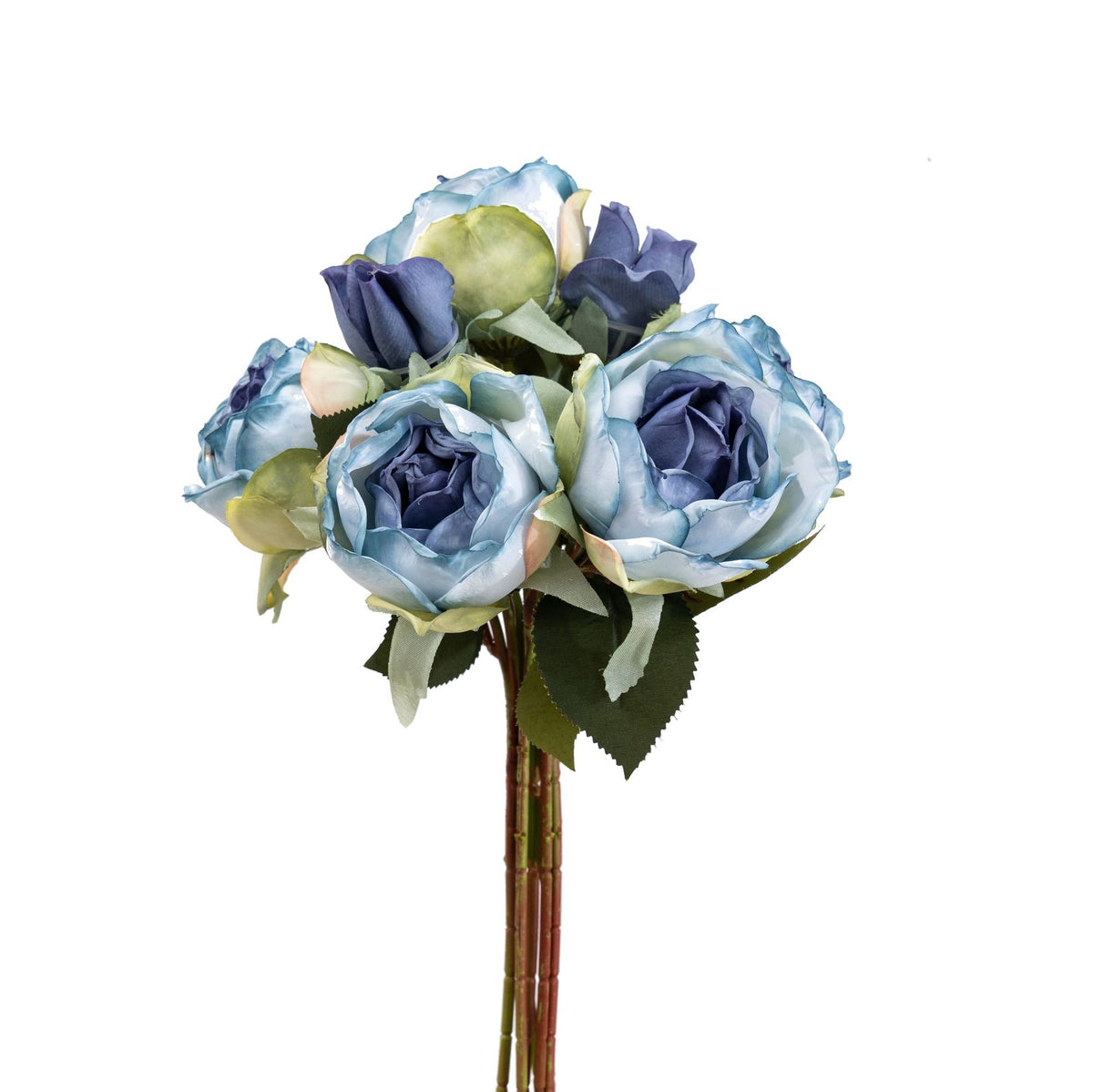 10er Set künstliche Rosen aus Seide, 27 cm Handstrauß, Hochzeit Dekoration, Wohnzimmer, Grabschmuck, realistische Optik