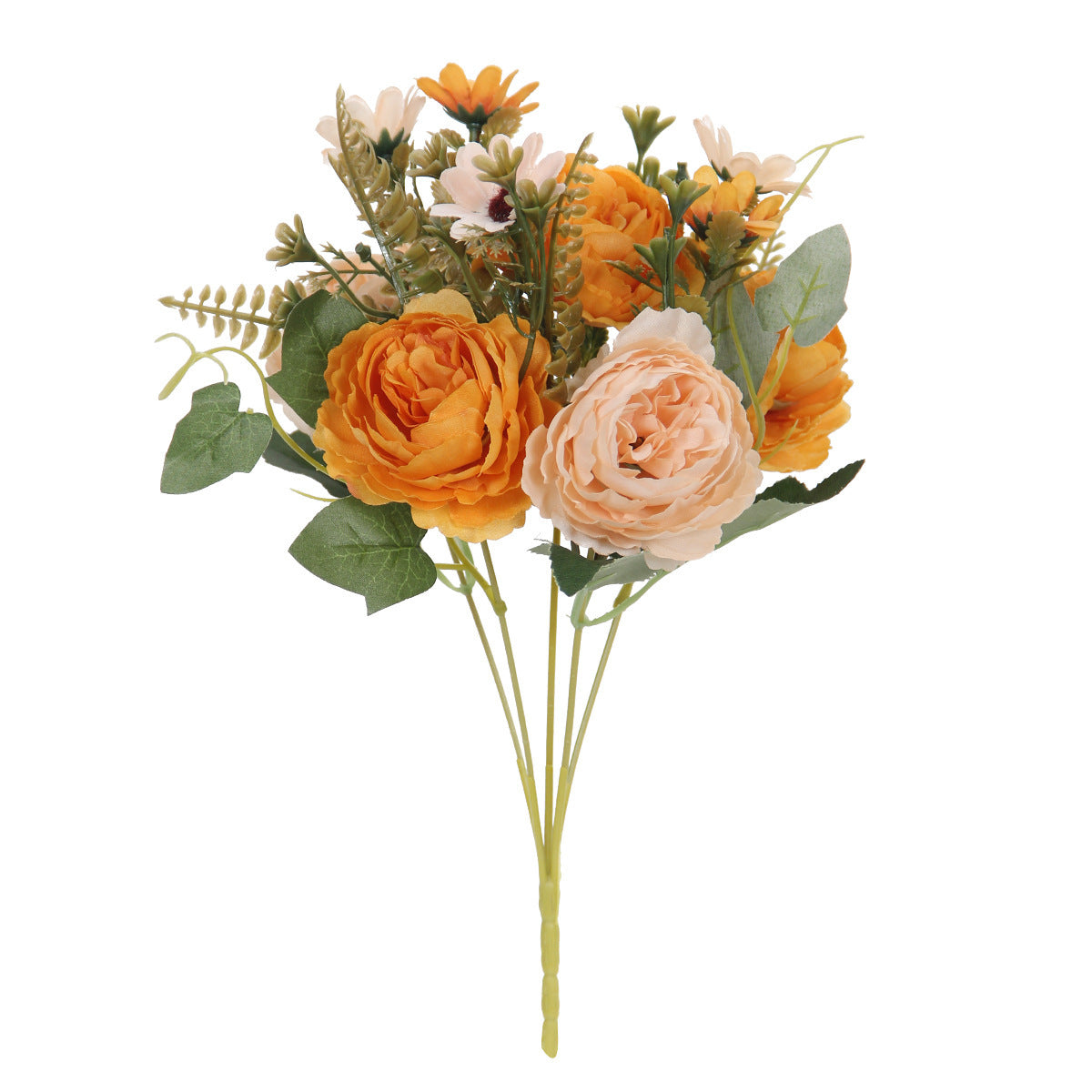 Künstliche Pfingstrosen aus Seide, 34 cm, 10 Blüten, realistisch, für Hochzeiten, Zuhause, Laden, Hotel