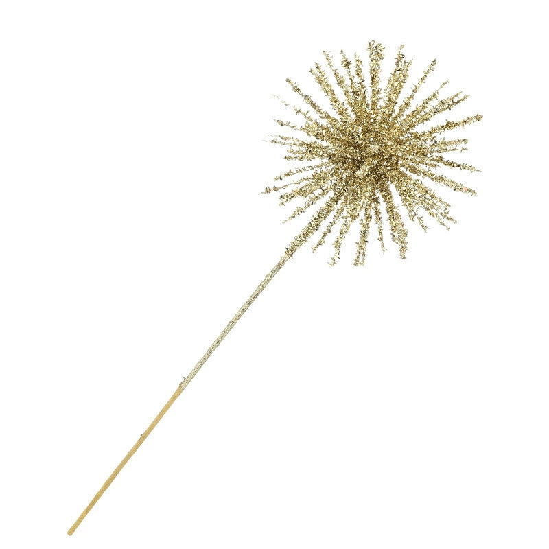 Weihnachtsbaum-Zweig mit Glitzer, 45 cm, Schaumstoff, gold/weiß/silber/rot, für Tischdeko, Events, Einzelhandel