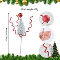 Set mit 5 Weihnachts-Lollipop-Dekorationen, 6 verschiedene Designs, 5 cm, Kunststoff, für Baumdekoration, Geschenkverpackung, DIY-Bastelprojekte